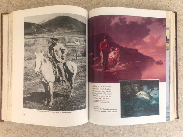 America's Great Outdoors: The Story of the Eternal Romance Between Man and Nature [Leather Bound] Bashline, L. James and Saults, Dan, Illustrated by Harrison, George H. and Harrison, George H. - Wide World Maps & MORE!