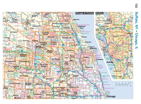 2023 EasyFinder Midsize Road Atlas (Deluxe Large-scale Spiral-bound Mid-size Easy Finder) - Wide World Maps & MORE!