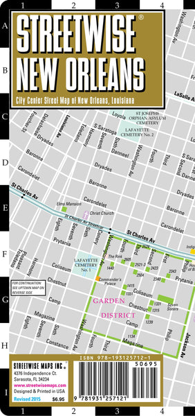 Streetwise New Orleans Map - Laminated City Center Street Map of New Orleans, Louisiana - Wide World Maps & MORE! - Book - StreetWise - Wide World Maps & MORE!