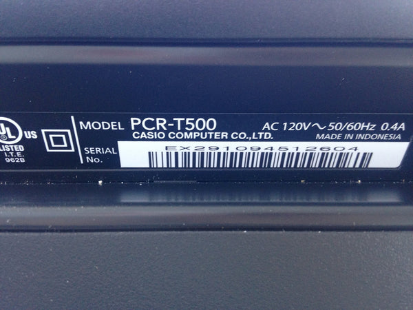 Casio PCR-T500 Electronic Cash Register,Black - Wide World Maps & MORE!