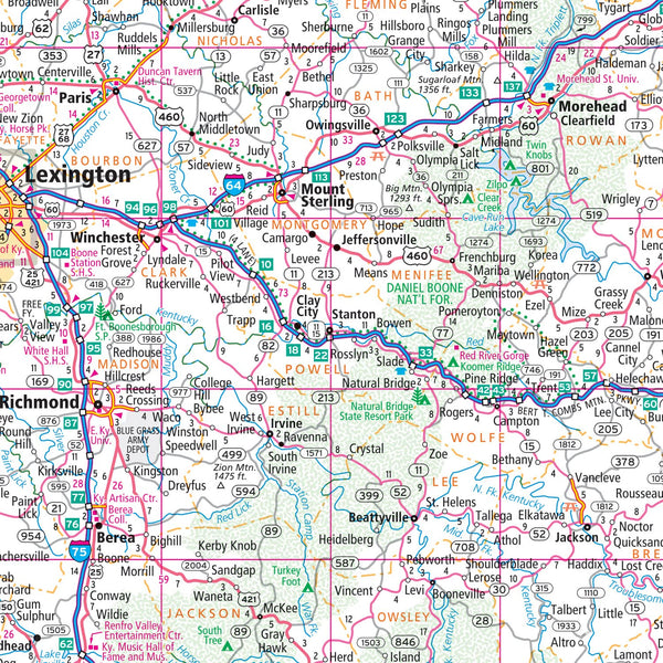 Rand McNally Easy to Fold: Kentucky State Laminated Map [Map] Rand McNally - Wide World Maps & MORE!