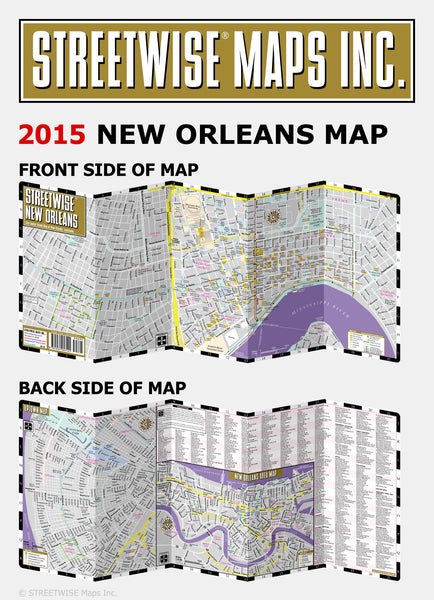 Streetwise New Orleans Map - Laminated City Center Street Map of New Orleans, Louisiana - Wide World Maps & MORE! - Book - StreetWise - Wide World Maps & MORE!