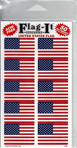 United States Flag Self-Adhesive Flag Stickers - Wide World Maps & MORE! - Art and Craft Supply - Flag-It Stickers - Wide World Maps & MORE!
