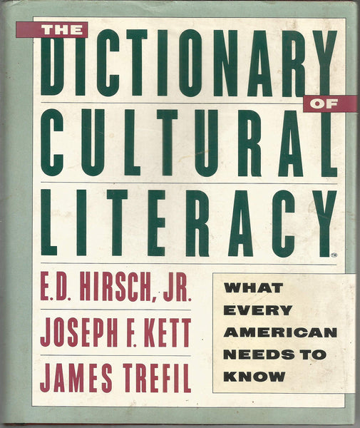 The Dictionary of Cultural Literacy: What Every American Needs to Know [Hardcover] Hirsch, E. D., Jr., et al. - Wide World Maps & MORE!
