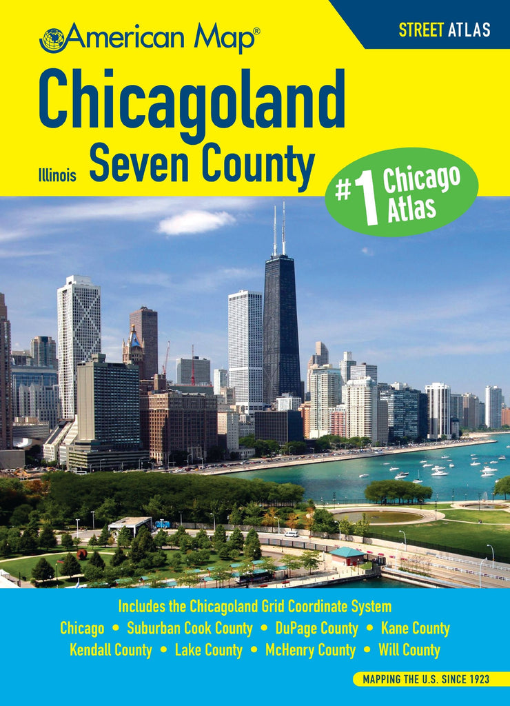 Chicagoland IL Seven County Atlas (Chicagoland Atlas) - Wide World Maps & MORE! - Book - Wide World Maps & MORE! - Wide World Maps & MORE!