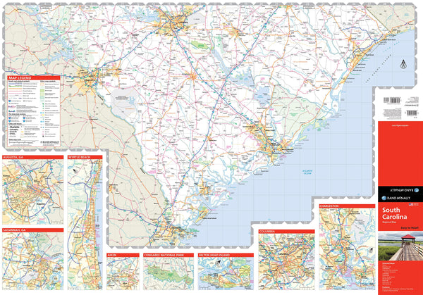 South Carolina Regional Map Easy To Read! Folded Map - Wide World Maps & MORE!