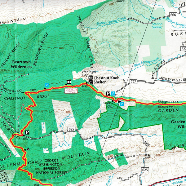 Official Southwest Virginia Appalachian Trail Maps - Wide World Maps & MORE!