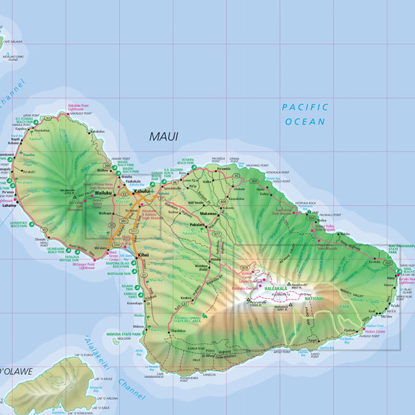 Hawaii State Map Easy to Read! - Wide World Maps & MORE!
