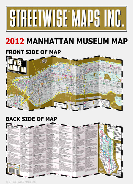 Artwise Manhattan Museum Map - Laminated Museum Map of Manhattan, NY - Wide World Maps & MORE! - Book - StreetWise - Wide World Maps & MORE!