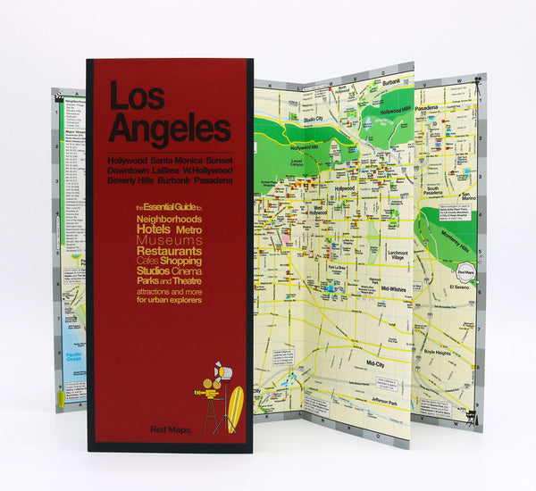 Red Maps LOS ANGELES Street Map and City Guide - Wide World Maps & MORE!