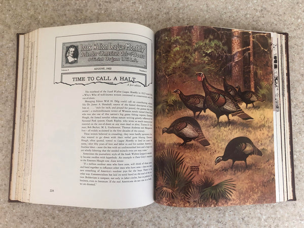 America's Great Outdoors: The Story of the Eternal Romance Between Man and Nature [Leather Bound] Bashline, L. James and Saults, Dan, Illustrated by Harrison, George H. and Harrison, George H. - Wide World Maps & MORE!