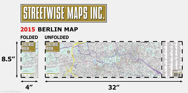 Streetwise Berlin Map - Laminated City Center Street Map of Berlin, Germany - Folding pocket size travel map with metro map including S-Bahn and U-Bahn - Wide World Maps & MORE! - Book - StreetWise - Wide World Maps & MORE!