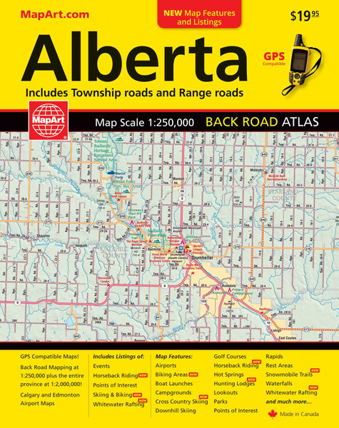 Alberta Road Atlas: Range & Township Roads - Wide World Maps & MORE! - Book - Wide World Maps & MORE! - Wide World Maps & MORE!