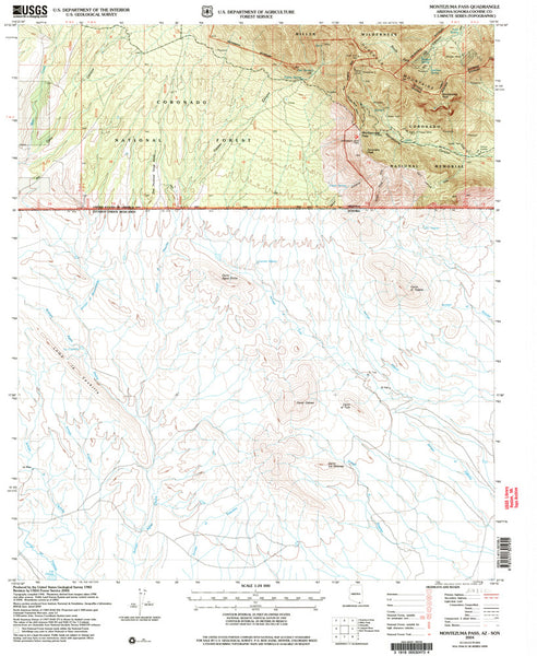 MONTEZUMA PASS, Arizona-Sonora 7.5' - Wide World Maps & MORE! - Map - Wide World Maps & MORE! - Wide World Maps & MORE!