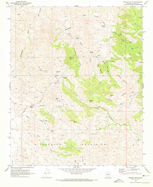 Morgan Butte, Arizona (7.5'×7.5' Topographic Quadrangle) - Wide World Maps & MORE!