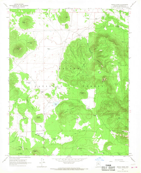 MORITZ RIDGE, AZ (7.5'×7.5' Topographic Quadrangle) - Wide World Maps & MORE! - Map - Wide World Maps & MORE! - Wide World Maps & MORE!