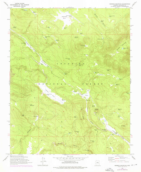 Mormon Mountain, Arizona (7.5'×7.5' Topographic Quadrangle) - Wide World Maps & MORE! - Map - Wide World Maps & MORE! - Wide World Maps & MORE!