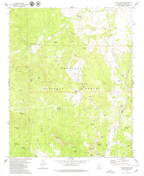 MOUNT JOSH, Arizona (7.5'×7.5' Topographic Quadrangle) - Wide World Maps & MORE! - Map - Wide World Maps & MORE! - Wide World Maps & MORE!