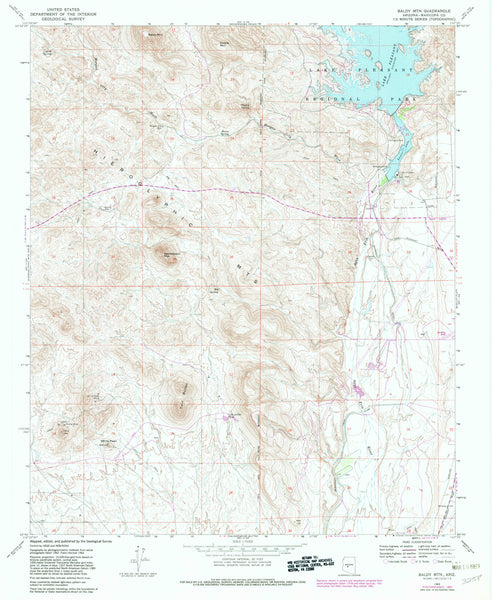 Baldy Mountain, Arizona (7.5'×7.5' Topographic Quadrangle) - Wide World Maps & MORE!