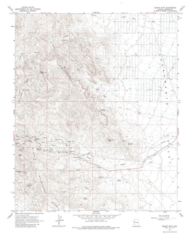 MOUNT NUTT, Arizona 7.5' - Wide World Maps & MORE! - Map - Wide World Maps & MORE! - Wide World Maps & MORE!