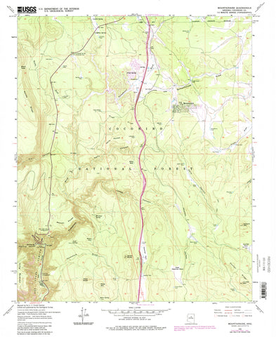 Mountainaire, Arizona (7.5'×7.5' Topographic Quadrangle) - Wide World Maps & MORE!