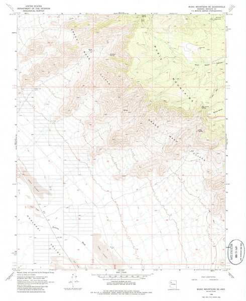 MUSIC MOUNTAINS SE, Arizona 7.5' - Wide World Maps & MORE! - Map - Wide World Maps & MORE! - Wide World Maps & MORE!