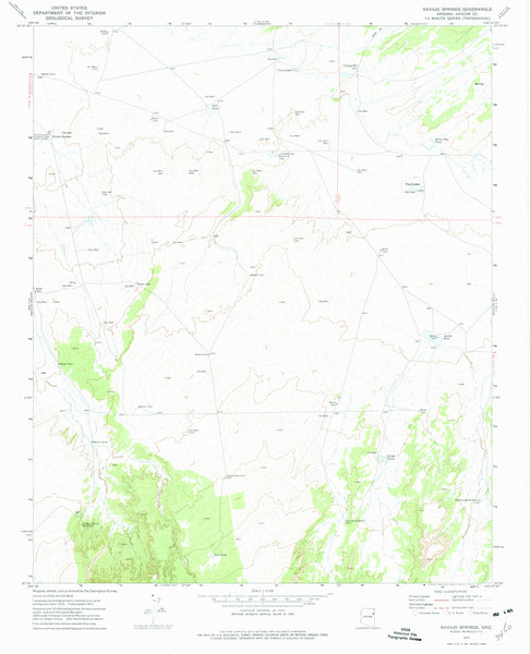 NAVAJO SPRINGS, Arizona (7.5'×7.5' Topographic Quadrangle) - Wide World Maps & MORE! - Map - Wide World Maps & MORE! - Wide World Maps & MORE!