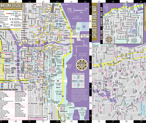 Streetwise Chicago Map - Laminated City Center Street Map of Chicago, Illinois - Folding pocket size travel map with CTA, Metra map  (Streetwise Maps) - Wide World Maps & MORE! - Book - Brand: Streetwise Maps - Wide World Maps & MORE!