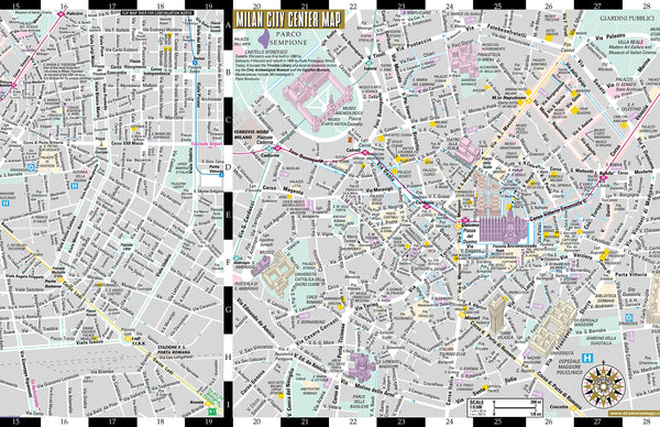 Streetwise Milan Map - Laminated City Center Street Map of Milan, Italy - Folding pocket size travel map with metro map - Wide World Maps & MORE! - Book - Brand: Streetwise Maps - Wide World Maps & MORE!