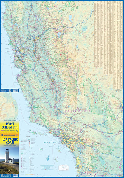 USA Pacific Coast | Washington, Oregon & California - Wide World Maps & MORE!