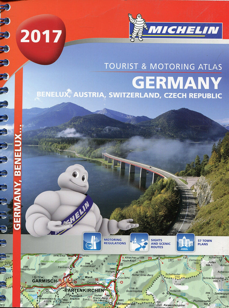 Germany/Austria Atlas 2017 (Michelin Atlas) - Wide World Maps & MORE! - Book - Wide World Maps & MORE! - Wide World Maps & MORE!