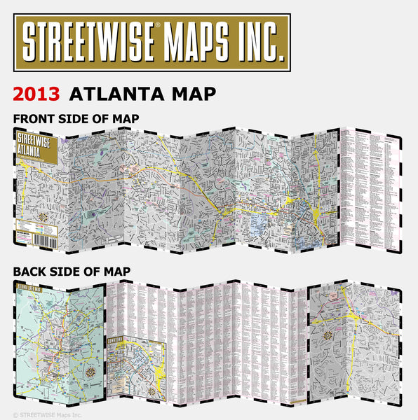 Streetwise Atlanta Map - Laminated City Center Street Map of Atlanta, Georgia - Wide World Maps & MORE! - Book - Wide World Maps & MORE! - Wide World Maps & MORE!