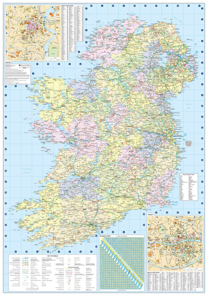 2018 Collins Ireland Road Map - Wide World Maps & MORE! - Book - Wide World Maps & MORE! - Wide World Maps & MORE!