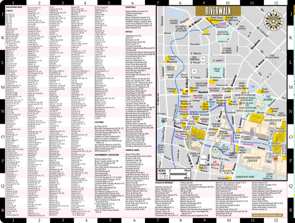 Streetwise San Antonio Map - Laminated City Center Street Map of San Antonio, Texas - Folding pocket size travel map - Wide World Maps & MORE! - Book - Brown, Michael E. (CON) - Wide World Maps & MORE!