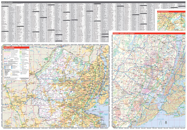 Rand McNally Easy To Read: New Jersey State Map Rand McNally - Wide World Maps & MORE!