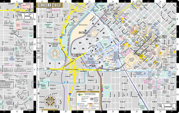 Streetwise Denver Map - Laminated City Center Street Map of Denver, Colorado - Folding pocket size travel map with light rail map, trolley, Boulder inset - Wide World Maps & MORE! - Book - Wide World Maps & MORE! - Wide World Maps & MORE!