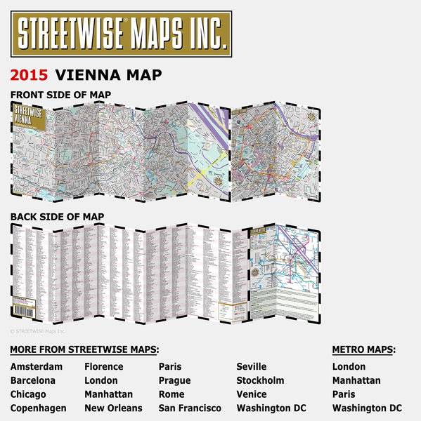 Streetwise Vienna Map - Laminated City Center Street Map of Vienna, Austria - Wide World Maps & MORE! - Book - Brand: Streetwise Maps - Wide World Maps & MORE!