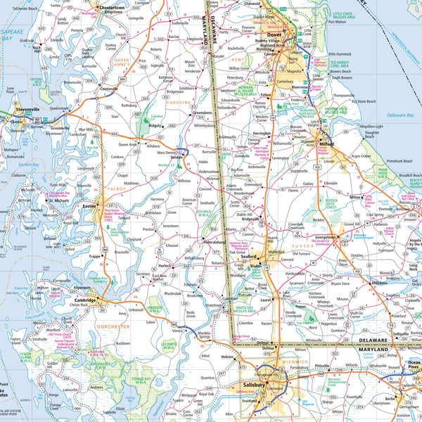 Rand McNally Easy To Read: Delaware, Maryland State Map Rand McNally - Wide World Maps & MORE!