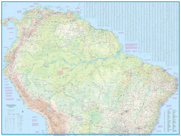 South America Travel Reference Map 1:4M - Wide World Maps & MORE! - Map - ITMB Publishing, Ltd. - Wide World Maps & MORE!