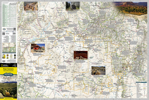 National Geographic Destination Map of the Four Corners Region - Wide World Maps & MORE!