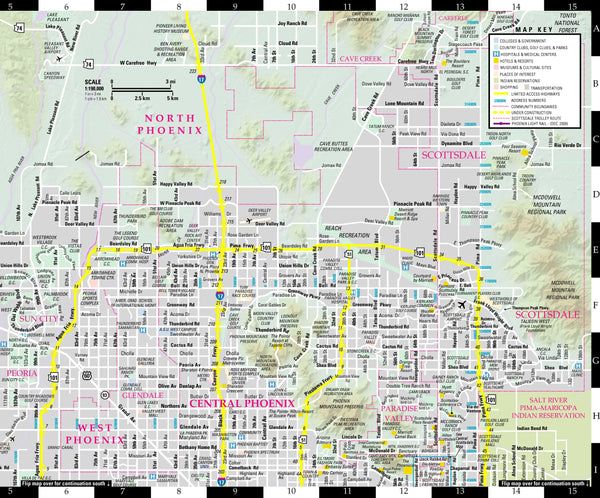 Streetwise Phoenix Map - Laminated City Center Street Map of Phoenix, Arizona - Folding pocket size travel map with Scottsdale trolley routes - Wide World Maps & MORE! - Book - Wide World Maps & MORE! - Wide World Maps & MORE!