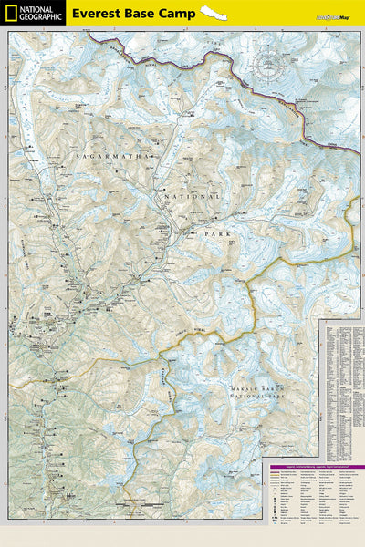 Everest Base Camp [Nepal] (National Geographic Adventure Map, 3001) - Wide World Maps & MORE!