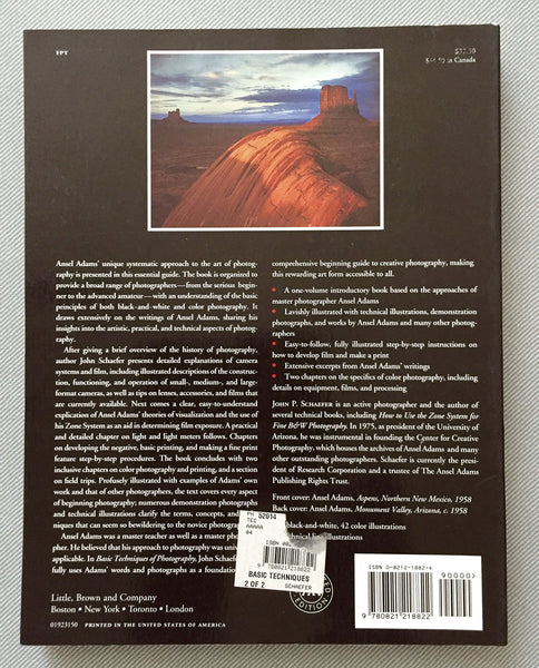 An Ansel Adams Guide: Basic Techniques of Photography [Hardcover] Schaefer,John P - Wide World Maps & MORE!