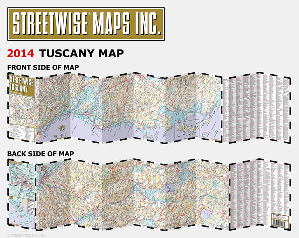 Streetwise Tuscany Map - Laminated Road Map of Tuscany, Italy - Folding pocket size travel map - Wide World Maps & MORE! - Book - StreetWise - Wide World Maps & MORE!