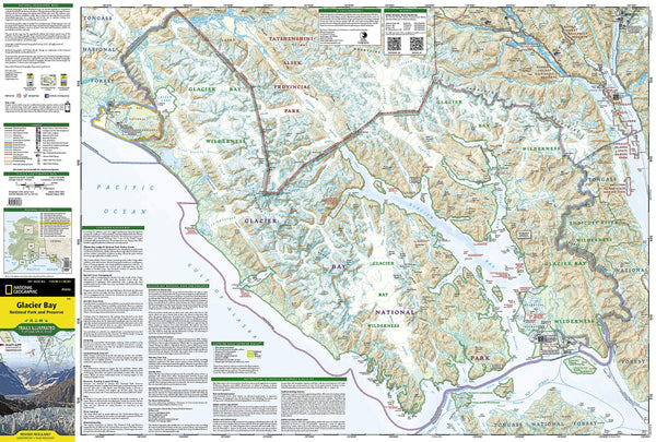 Glacier Bay National Park and Preserve (National Geographic Trails Illustrated Map, 255) - Wide World Maps & MORE!