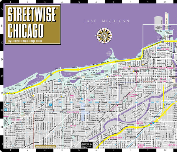 Streetwise Chicago Map - Laminated City Center Street Map of Chicago, Illinois - Folding pocket size travel map with CTA, Metra map  (Streetwise Maps) - Wide World Maps & MORE! - Book - Brand: Streetwise Maps - Wide World Maps & MORE!