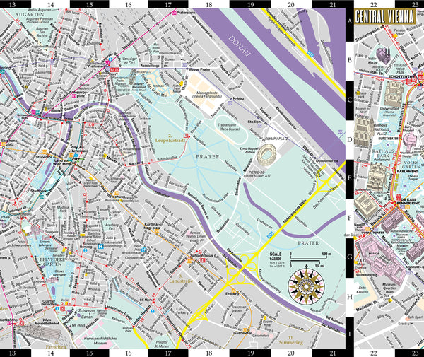 Streetwise Vienna Map - Laminated City Center Street Map of Vienna, Austria - Wide World Maps & MORE! - Book - Brand: Streetwise Maps - Wide World Maps & MORE!