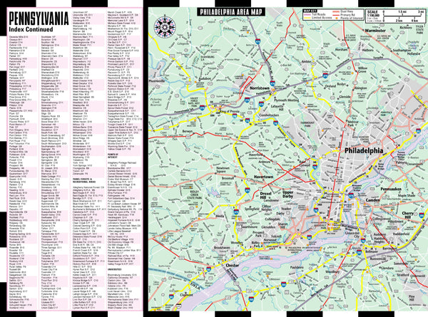 Streetwise Pennsylvania Map - Laminated State Road Map of Pennsylvania - Wide World Maps & MORE! - Book - StreetWise - Wide World Maps & MORE!