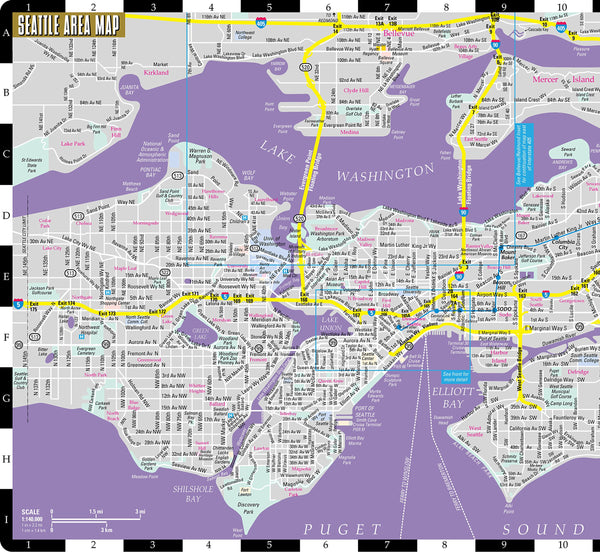 Streetwise Seattle Map - Laminated City Center Street Map of Seattle, Washington - Folding pocket size travel map with monorail & streetcar lines - Wide World Maps & MORE! - Book - StreetWise - Wide World Maps & MORE!