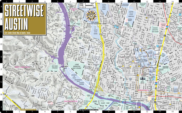 Streetwise Austin Map - Laminated City Center Street Map of Austin, Texas (Streetwise (Streetwise Maps)) - Wide World Maps & MORE! - Book - Brand: Streetwise Maps - Wide World Maps & MORE!